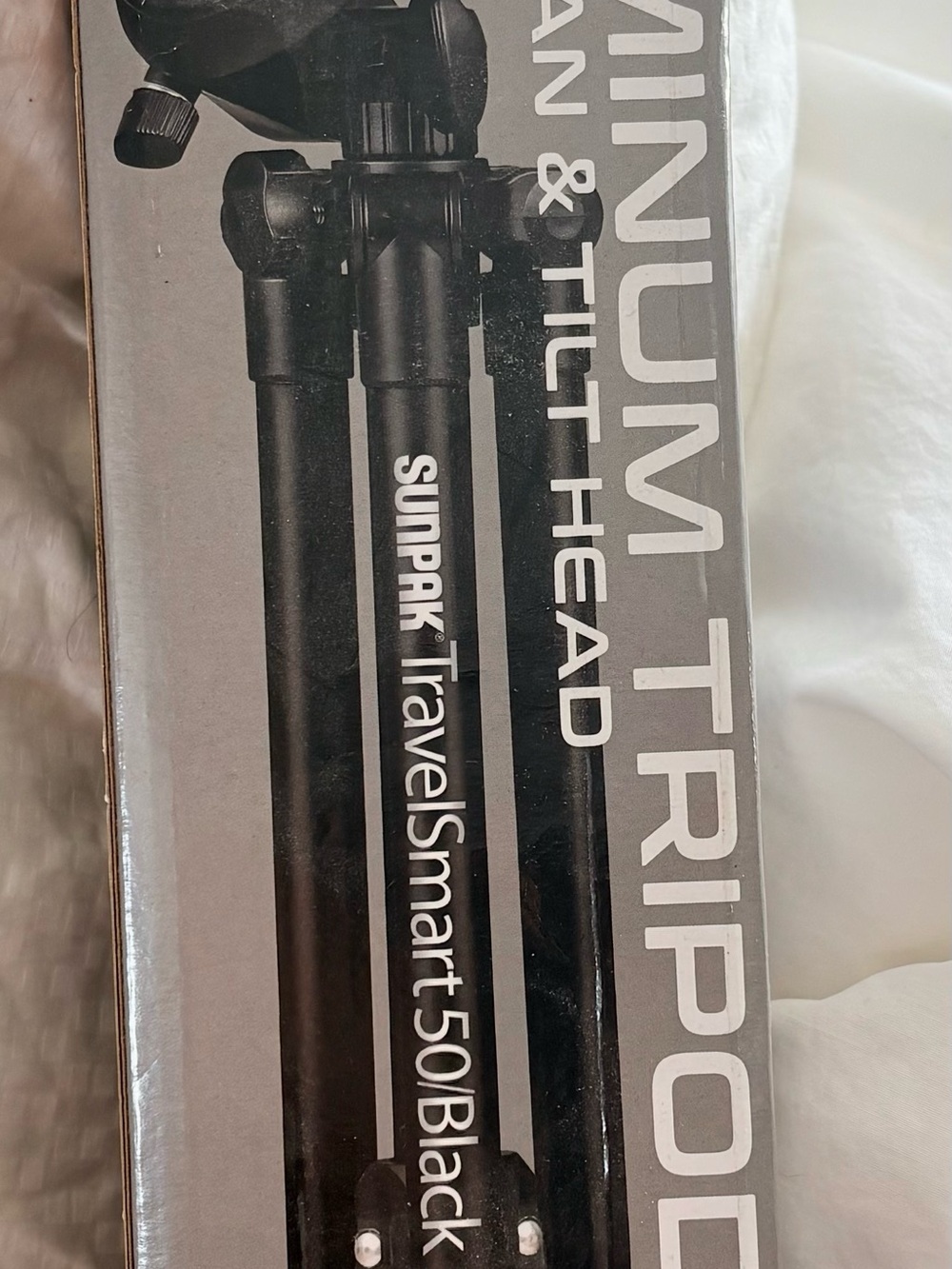 Sunpak TravelSmart 50 Black Aluminum Tripod with Pan & Tilt Head